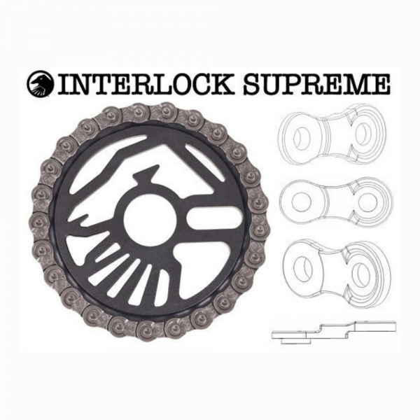 SHADOW INTERLOCK SUPREME CHAIN - BLACK