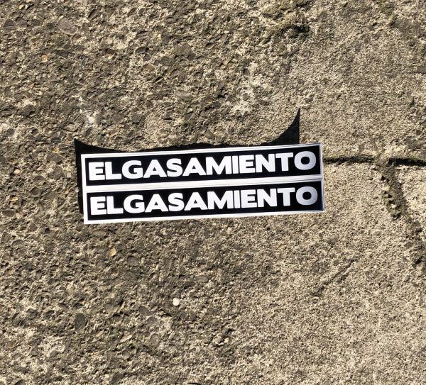 ELGASAMIENTO STICKERS Small BLACK