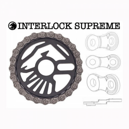 SHADOW INTERLOCK SUPREME CHAIN - BLACK