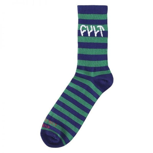 CULT GREEN STRIPE SOCKS